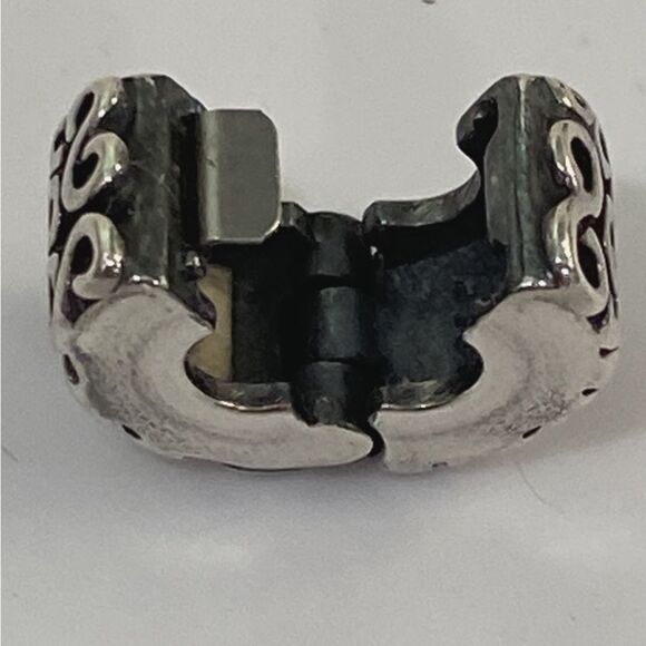 Pandora S Clip Swirl Charm 925 Sterling Silver Bracelet Charm - Picture 5 of 10